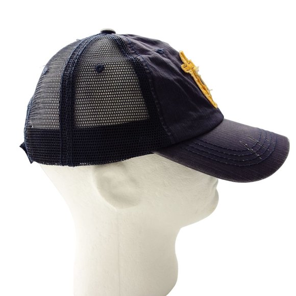 UT Vols Womens Distressed Blue Baseball Hat Cap Mesh Back Adjustable Strapback - Picture 6 of 9